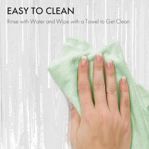 AmazerBath Shower Curtain Liner 2 Pack, 72 x 78 Inches, PEVA Plastic with 12 Rustproof Grommet