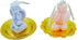 2 Angel Soy Wax Candles with 2 Golden Candlestick Tray, Scented Decorative Candles for Home Decoration and Relaxation