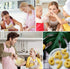 Large Number Cookie Cutters Set - 9 Piece Stainless Steel 3 Inch Numbers for Kitchen Baking