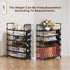 6 25-30 Closet,Entryway,Hallway,Dorm (6 Mavivegue Tier Shoe Rack for Pairs of Shoes,Metal Shoe Rack with Hook and Side