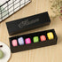Macaron Box, Chocolate Container, Cookie Holder, Hold 6 Macarons 10 Packs Gift Boxes without Macaron (Black)