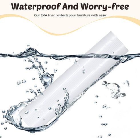 Glotoch Shelf Liner 17.5" x 30 ft, Non Adhesive Waterproof Durable Refrigerator, Kitchen, Drawer Liners, Clear