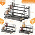 4 Countertop, DTUQYX Spice Rack Organizer for Cabinet: Tier Adjustable Spice Rack Organization with Drawer, Depth Metal