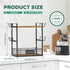 EsLuker.ly 2 Tier Coffee Bar Organizer, Multi-functional Countertop Shelf with 12 Hooks for Home Office