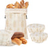 LAKE OF FIRE 16.9"x12.6" Reusable Bread Storage Bags for Homemade Bread with