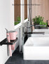 Wall Mount for Blow Dryer - Hair Tool Storage Organizer, Compatible with Flat Iron Holder (Black)