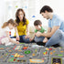 GOJAGOT Car Rug Play Mat Great for Playing with Cars and Toys, Kid Playroom Carpet with Rubber Backing, Game Area