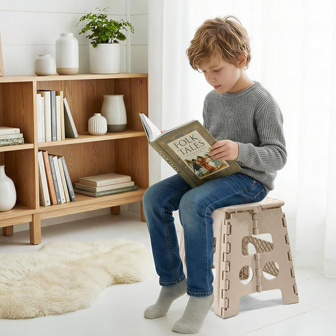 13 Inch 300 lbs, ACKO Folding Step Stool, Non-Slip Foldable Step Stool for Adults & Kids, Up to Lightweight Collapsible