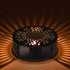 Creano Black Stainless Steel Tea Warmer with Tea Light Holder - Tea Cosy - Stable Not Rattling - Rechaud Suitable