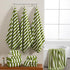 18 Set Loop-6 Towels,6 Towels,6 Set Pcs Green Stripe Bath Towel with Hanging Bath Hand Washcloths Soft Family Towels