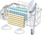 StorageRight 4-in-1 Sponge Holder for Kitchen Sink, Sink Caddy Organizers and Storage