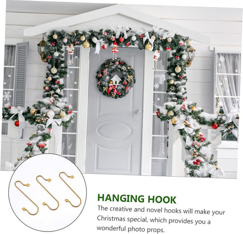 40pcs Hook up Christmas Tree Hangers - Holiday Ornament Hanger Hooks for Ornaments, Christmas Party Favor