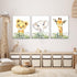 BZSPNJM Set 3 (12 16 Inch) Baby Safari Nursery Wall Decor - of Pictures Cute Animal Wall Prints on Canvas Jungle