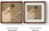 8x8 6x6, Picture Frame with Mat for Pictures Square walnut wood desk frame with plexiglass, perfect for room decor