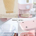 Rubtlamp 22.5 Lbs Pink Rice Dispenser - Rice Storage Container with Measuring Cup for Household Kitchen Use.
