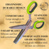 Herb Scissors, Stainless Steel Multipurpose 5 Blade Kitchen Herb Shears, Herb Cutter with Safety Cover and Cleaning Comb for Chopping Basil Chive Parsley by TEN73