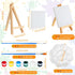 206 4 4 Inch Set HyDren Pcs Paint Party Favors Bulk x Canvas Easel and Watercolor Paint Palette Brush Stickers Puffy