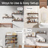 23-in BAYKA Floating Wall Shelves, Rustic Wood Wall Shelves for Bedroom, Bathroom, Kitchen & Living Room, Display Shelf