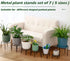 DEELF OUTLET 7-pack 6.9"/ 7.9"/ 9"/ 10"/ 11" Metal Plant Stands Indoor Outdoor Rustproof Iron Potted Plant Holder
