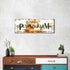 Pumpkin Canvas Wall Art, Rustic Farmhouse Fall Picture for Kitchen Dinner Room, Thanksgiving Halloween Decor 6x17"