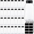 Mifoci 28 Pack 16 oz Plastic Spice Jars with Cap Square Plastic