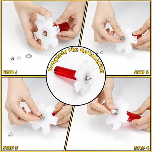 Air Conditioner Condenser Fin Cleaning Brush, Fin Straightener Comb and Refrigerator Coil Cleaning Whisk Brush Set, 7