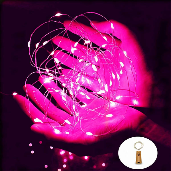 Ranlraka Wine Bottle Lights with Cork Mini Fairy String Lights Battery Operated 20