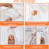 ORORIN Accessories,2-Pack Reusable Bread Bags for Homemade Bread,Linen Sourdough Bag Storage Container with Clear