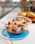 NUTRIUPS 2-Quart Large Glass Mixing Bowls with Lids, 2-Piece Salad Bowl with Lid