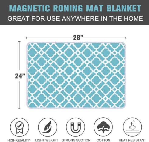 Ironing Mat - Portable Travel Ironing Pad, 28 x 24inch for Table Top of Washer, Dryer, and Countertop