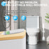 Aloevia IPX7 320RPM Electric Toilet Brush, Ultra Quiet & Powerful Scrubbing, Waterproof Self-Cleaning Brush