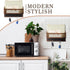 Colingmill 5 Magnetic Mail and Key Holder for Wall Fridge Wooden Mail Organizer with Key Hooks for Home Bedroom Fridge