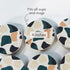 Set 6, Terrazzo Coasters of Ceramic Absorbent Drink Coasters, Cute Moisture Absorbing Coaster, Coffee Table Desk Decor