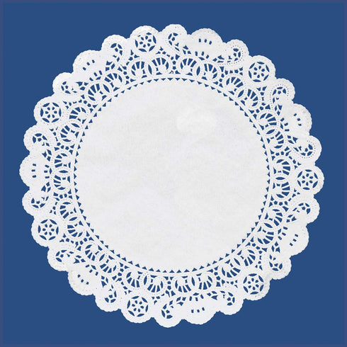 Hygloss Round Paper Doilies, 100 Pcs, 10-Inch, Decorative White Lace Doilies