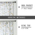 Tollpiz Short Sheer Floral Tier Curtains, Yellow Flower Butterfly Printed Kitchen Voile Curtains, Set of 2 Panels