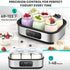 ANZKTOS 48H 6 Yogurt Maker with Adjustable Temperature & Timer - Glass Jars for Homemade Probiotic Yogurt, for Family