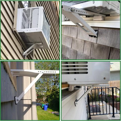 Window Air Conditioner Mounting Support Bracket, Universal Stand for 5,000 to 10,000 BTU Units, Supports Up to 85 lbs