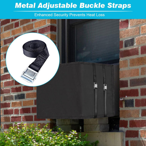 i frmmy Outdoor Window Air Conditioner Cover, Waterproof & Insulated, Black, 24''Wx 15.6''Hx 20''D