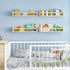 23.6 Inch Set 4, Fixwal Nursery Book Shelves, Floating Bookshelves for Wall of Baby Nursery & Playroom Decor, Solid