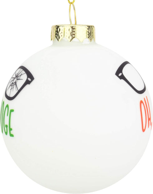 Tree Buddees Oh Fudge Funny Glass Christmas Ornament