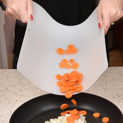 Kitchen Cutting Board Set of 6, Flexible Chopping Mats, Food Safety, Hanging Hole for Easy Drying (12x15” Size)