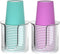 2 Pack Bathroom Cup Dispenser - Countertop 3 oz Bathroom Cup Holder