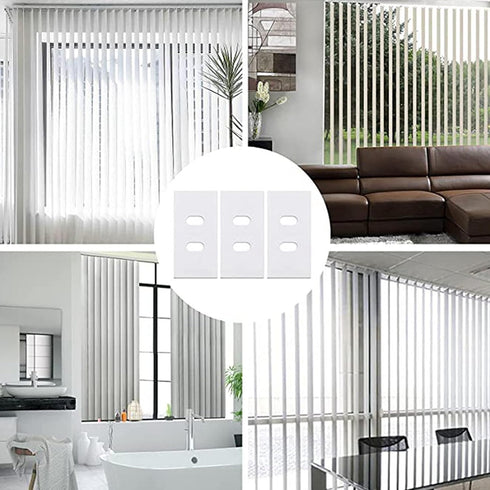 30 Sets (60 Pcs) Clear Vertical Blind Repair Tabs, Pre-Cut Kit for Vertical Blinds Replacement Slats