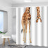 Moslion Giraffe Bathroom Shower Curtain, Wild Animal Watercolor Giraffe Design, Waterproof Polyester Fabric 72x72 Inch