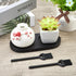 GORGECRAFT Salt and Pepper Mill Tray: Wooden Grinder Rest Holder with 2Pcs Cleaning Brush for Kitchen Storage