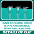 Blulu 3 Inch Valance Clips - Clear Plastic Retainer for Horizontal Blinds, 12 Pieces