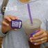 GoSili 4 Pack Reusable Silicone Straws with Case, Flexible, Collapsible, Dishwasher Safe, No-brush Needed