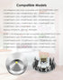 WR55X11132 Refrigerator LED Light and Cover Assembly Compatible with Ge Refrigerator, Replace WR55X26487 WR55X30603 WR55X30602 WR55X26486, 2 Pack by NXQWLL