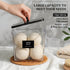 4 Pack Hudgan Laundry Detergent Container Large Laundry Pods jars with lids and Scoop for Laundry Room Organization