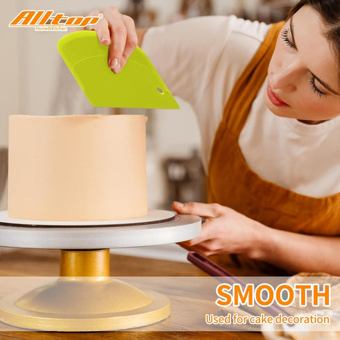 ALLTOP Hard Bench Scraper Premium Quality Bread Tools for Homemade Baking,Dough Cutter with Versatile Usage - Vibrant
